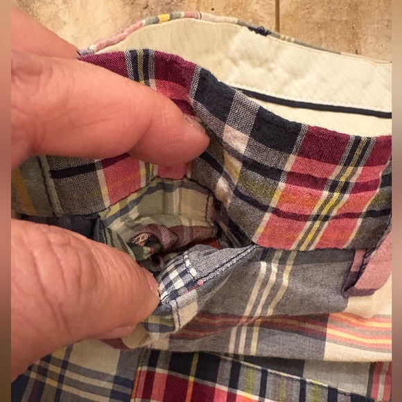Polo Ralph Lauren Classic Fit Madras Patchwork Shorts Men’s 40 - Picture 5 of 15